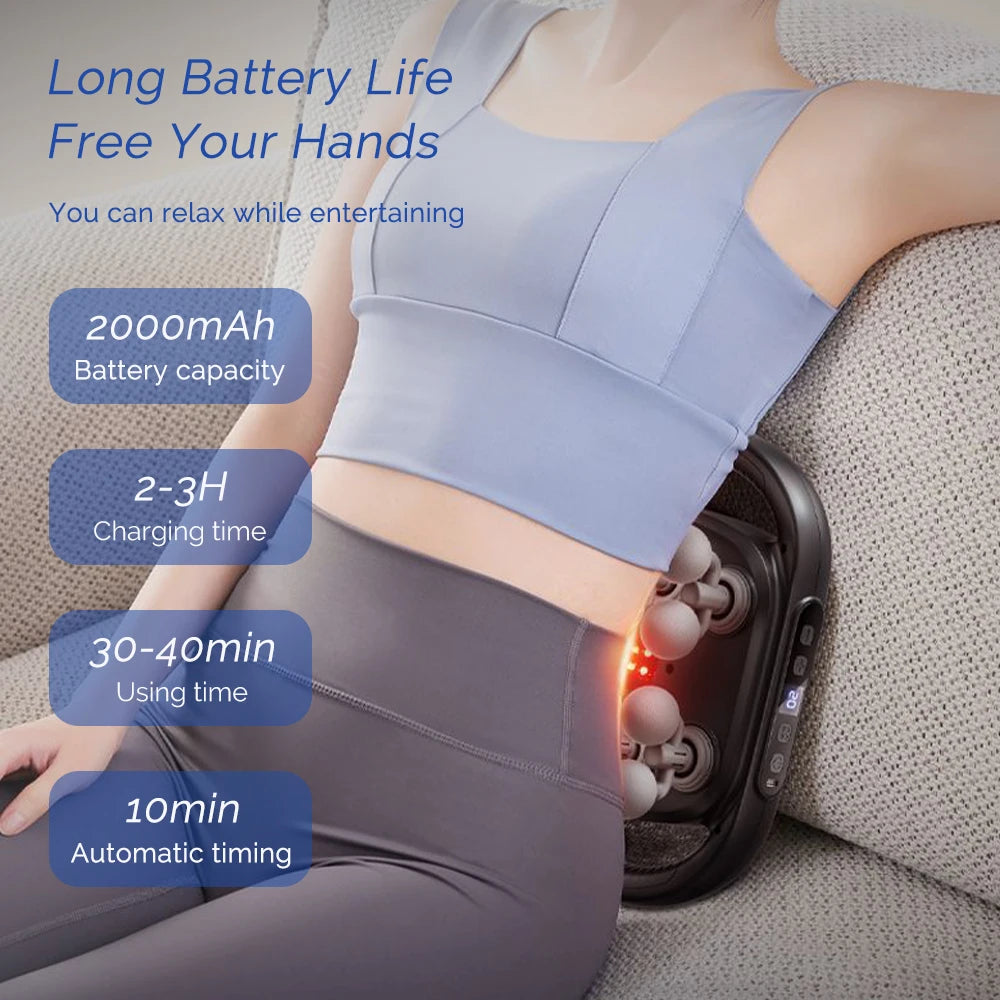 16-Head High-Frequency Massage Gun for Deep Muscle Relief