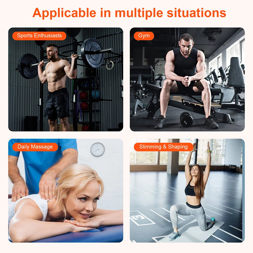 16-Head High-Frequency Massage Gun for Deep Muscle Relief